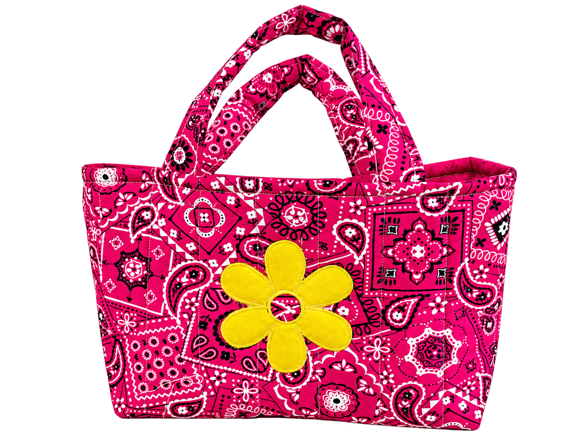 Yellow flower Sissy mini tote