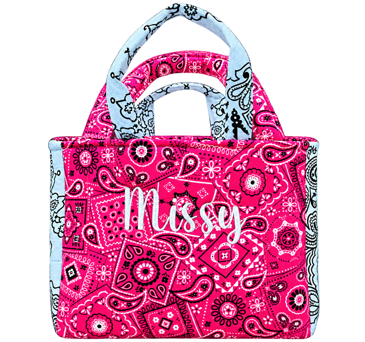 The Jillian — Small Handmade Tote — example personalized design