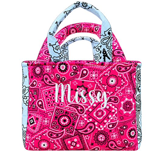The Jillian — Small Handmade Tote — example personalized design