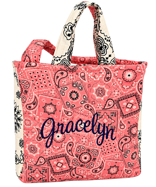 The Sunset — Medium Handmade Tote — example personalized design